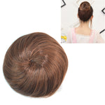 Chignon Bun Fleur Forme Coiffure Paquet Disque de Cheveux (Châtaigne)