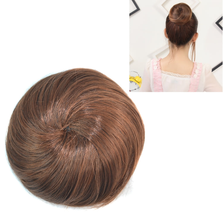 Chignon Bun Fleur Forme Coiffure Paquet Disque de Cheveux (Châtaigne)