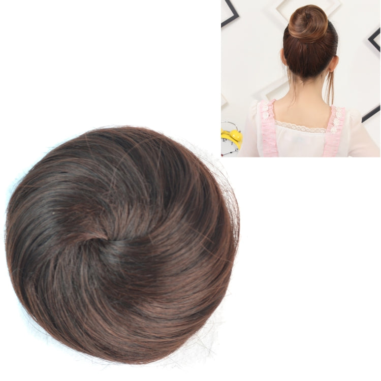 Chignon Bun Fleur Forme Coiffure Paquet Disque de Cheveux (Châtaigne)