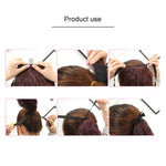 Queue de cheval naturelle longue et droite de style bandage pour femmes, longueur : 75 cm, 75 cm
