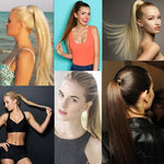 8# Invisible Seamless Bandage-style  Wig Long Straight Hair Wig Ponytail, 8#