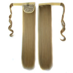 16# Perruque Invisible sans Couture Style Bandeau Longue et Lisse avec Queue de Cheval, 16#