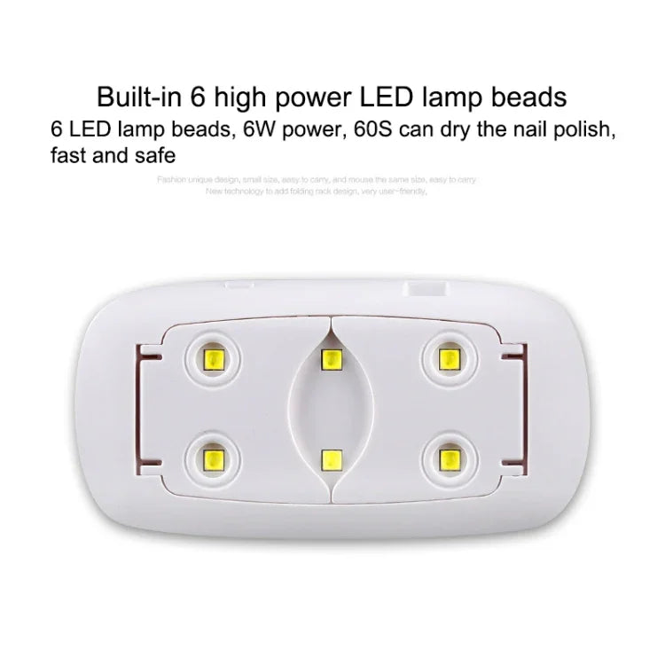 Lampe à ongles SUN mini 2 6W UV + LED USB pour durcissement de gel sur ongles