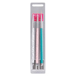 Set de 3 stylos pour dessin d'ongles, outils de pointillage, pinceaux accessoires pour nail art, ensemble de crayons pour ongles