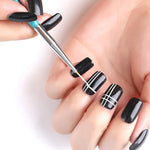 Set de 3 stylos pour dessin d'ongles, outils de pointillage, pinceaux accessoires pour nail art, ensemble de crayons pour ongles