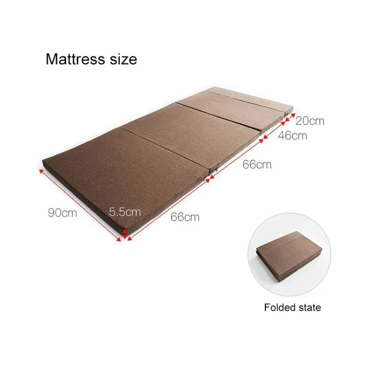 Lit simple pliant créatif, taille : largeur : 200x90cm, taille : largeur : 200x90cm (gris), taille : largeur : 200x90cm (marron)