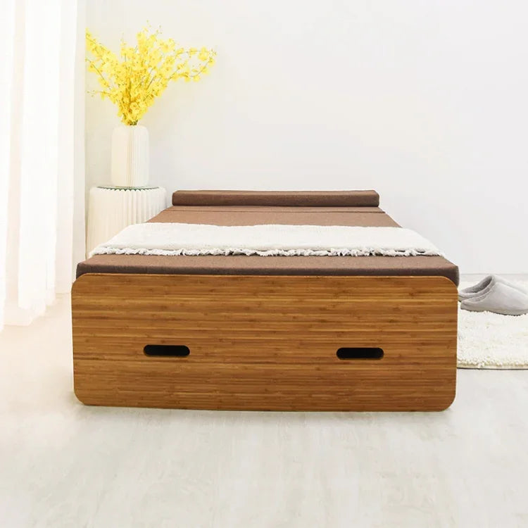 Lit simple pliant créatif, taille : largeur : 200x90cm, taille : largeur : 200x90cm (gris), taille : largeur : 200x90cm (marron)