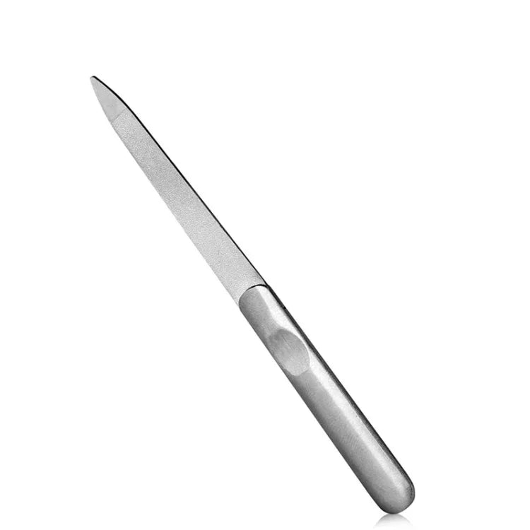 Lime à ongles en acier inoxydable poli, Longueur : 95mm, Longueur : 95mm