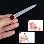 Lime à ongles en acier inoxydable poli, Longueur : 95mm, Longueur : 95mm
