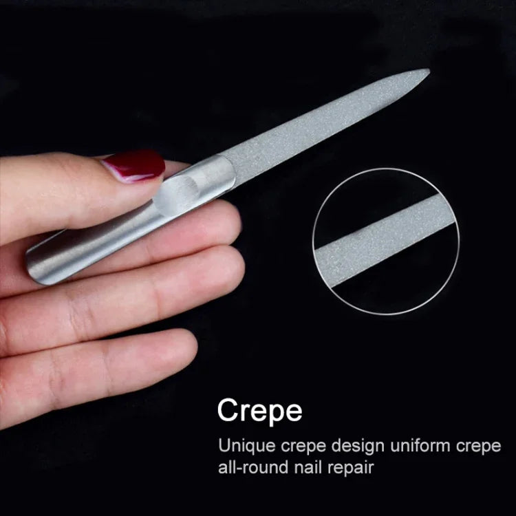 Lime à ongles en acier inoxydable poli, Longueur : 95mm, Longueur : 95mm