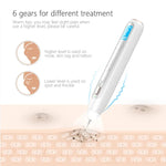 XPREEN XPRE051 Stylo professionnel sans fil rechargeable pour l'élimination des grains de beauté, taches de rousseur, taches sombres, tatouages, verrues, et des excroissances cutanées, avec écran LED et projecteur