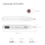 XPREEN XPRE051 Stylo professionnel sans fil rechargeable pour l'élimination des grains de beauté, taches de rousseur, taches sombres, tatouages, verrues, et des excroissances cutanées, avec écran LED et projecteur