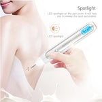 XPREEN XPRE051 Stylo professionnel sans fil rechargeable pour l'élimination des grains de beauté, taches de rousseur, taches sombres, tatouages, verrues, et des excroissances cutanées, avec écran LED et projecteur