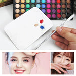 Palette de maquillage carrée en acier inoxydable taille S, 115*75mm