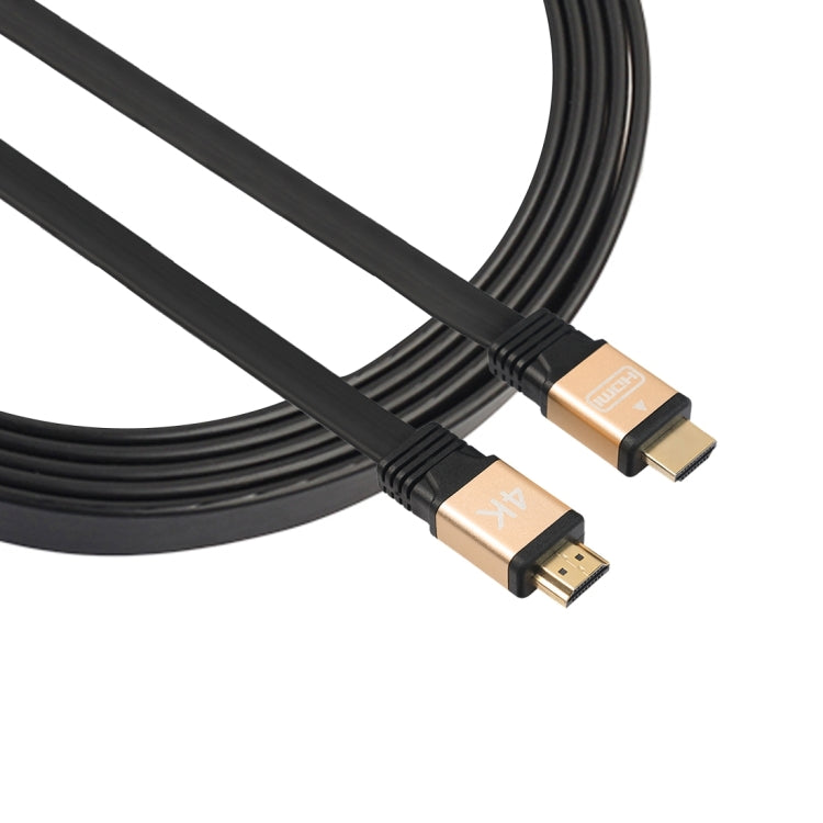 Câble HDMI 2.0 (4K) 30AWG haute vitesse 18Gbps avec connecteurs plaqués or HDMI mâle vers HDMI mâle plat, longueur : 1 m