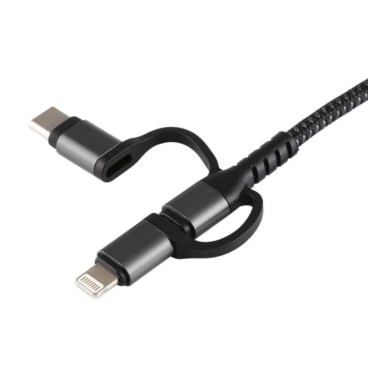 Câble HDMI HDTV 3-en-1 Micro USB + USB-C / Type-C + 8 broches