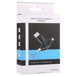 Adaptateur D63A DisplayPort + Mini DP + UCB-C / Type-C mâle vers HDMI femelle 3 en 1, D63A