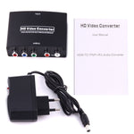 Convertisseur adaptateur vidéo HDMI vers YPbPr HD 1080P et audio R/L, HDMI vers YPbPr+R/L