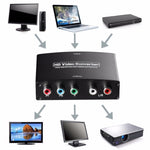 Convertisseur adaptateur vidéo HDMI vers YPbPr HD 1080P et audio R/L, HDMI vers YPbPr+R/L
