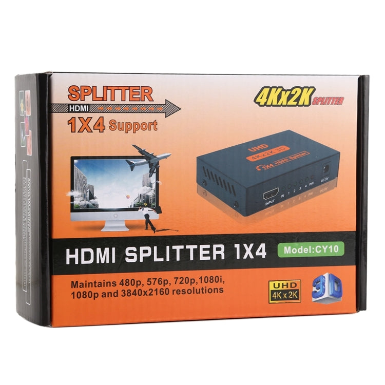 Répartiteur HDMI CY10 UHD 4K x 2K 3D 1 vers 4, CY10