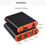 Extendeur HDMI OPT882-KVM (récepteur et émetteur) à fibre optique avec port USB et fonction KVM, distance de transmission : 20 km, OPT882-KVM