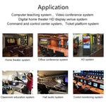 Extendeur HDMI OPT882-KVM (récepteur et émetteur) à fibre optique avec port USB et fonction KVM, distance de transmission : 20 km, OPT882-KVM