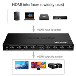 Répartiteur HDMI 1 x 8 Full HD 1080P avec interrupteur, supporte 3D et 4K x 2K