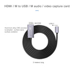 Z36A Carte de Capture Vidéo HD HDMI Mâle vers USB-C / Type-C Mâle, Longueur du Câble : 2m, HDMI vers Type-C