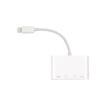 NK-103C Adaptateur de convertisseur multifonction 4 en 1 8 broches vers HDMI pour téléphone portable, NK-103C