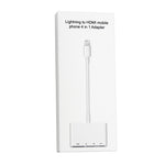 NK-103C Adaptateur de convertisseur multifonction 4 en 1 8 broches vers HDMI pour téléphone portable, NK-103C