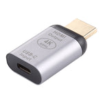 Adaptateur en alliage d'aluminium Type-C / USB-C femelle vers HDMI mâle, Type-C femelle vers HDMI mâle