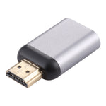 Adaptateur en alliage d'aluminium Type-C / USB-C femelle vers HDMI mâle, Type-C femelle vers HDMI mâle