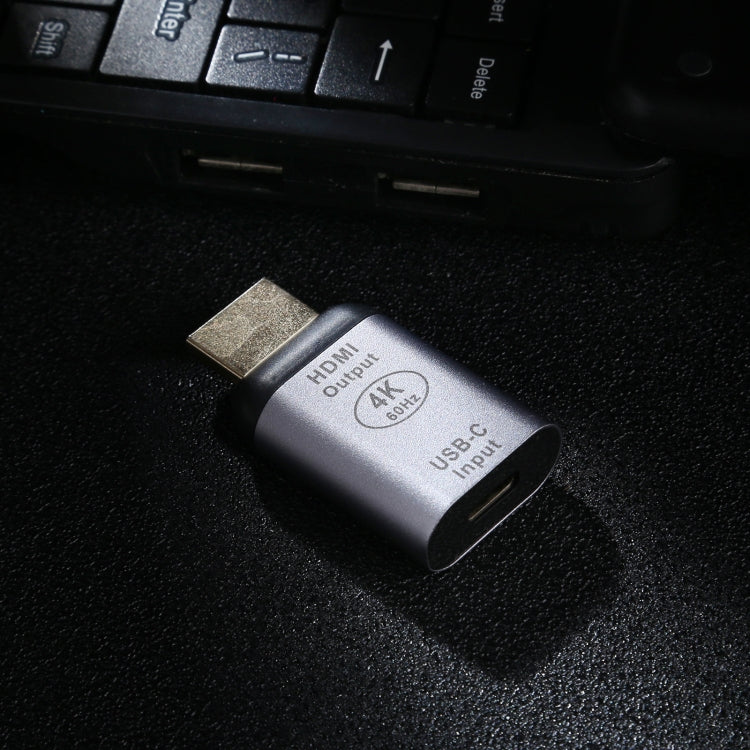 Adaptateur en alliage d'aluminium Type-C / USB-C femelle vers HDMI mâle, Type-C femelle vers HDMI mâle