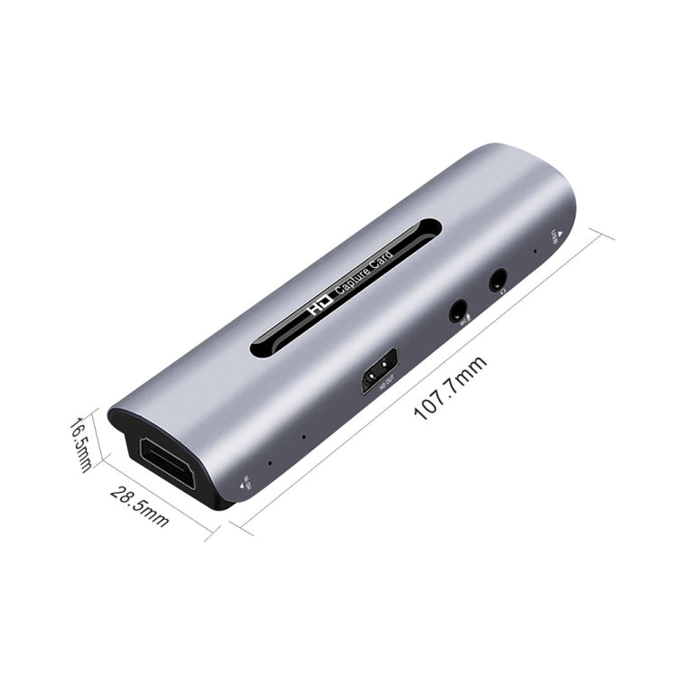 Carte de capture vidéo et audio HD HDMI femelle + Micro vers HDMI femelle + Audio + USB avec boucle, Z35