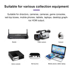 Carte de capture vidéo et audio HD HDMI femelle + Micro vers HDMI femelle + Audio + USB avec boucle, Z35
