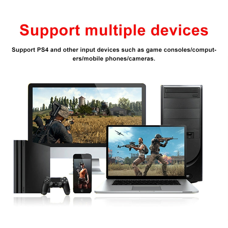 Carte de capture vidéo et audio HD HDMI femelle + Micro vers HDMI femelle + Audio + USB avec boucle, Z35