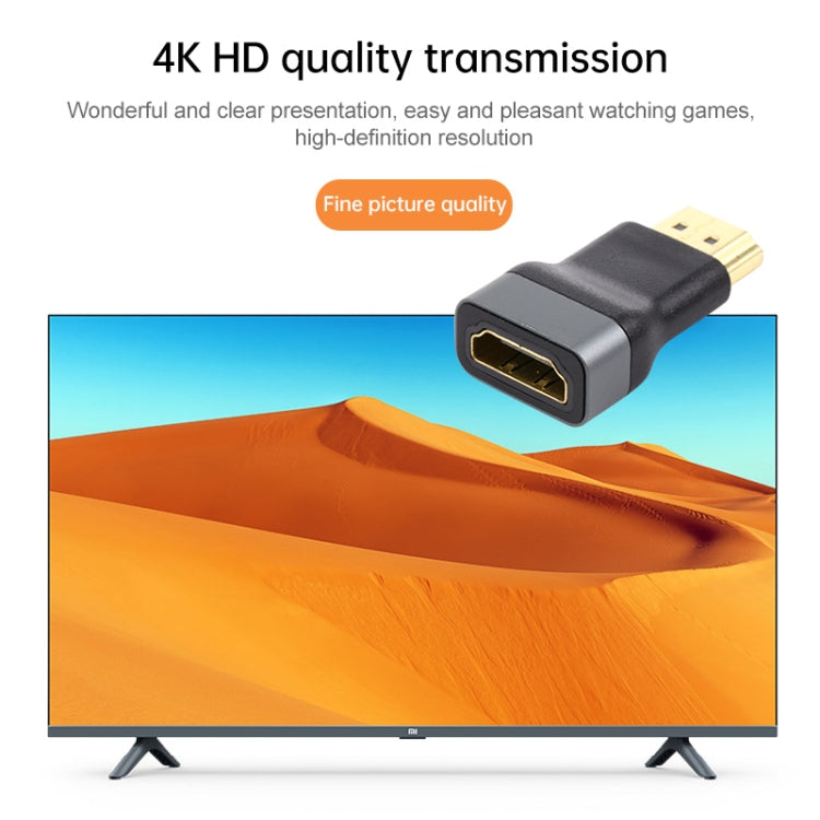 Adaptateur HDMI femelle à mâle à tête plaquée or, HDMI femelle vers HDMI mâle