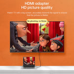Adaptateur HDMI femelle à mâle à tête plaquée or, HDMI femelle vers HDMI mâle