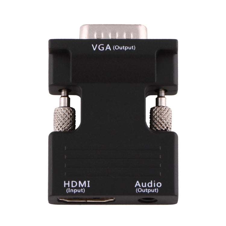 Convertisseur HDMI femelle vers VGA mâle avec sortie audio, adaptateur pour projecteur, moniteur, téléviseur, HDMI vers VGA+Audio