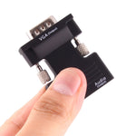 Convertisseur HDMI femelle vers VGA mâle avec sortie audio, adaptateur pour projecteur, moniteur, téléviseur, HDMI vers VGA+Audio