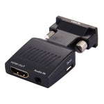 Convertisseur vidéo HD 1080P VGA vers HDMI + audio pour moniteur HDTV et projecteur, VGA vers HDMI+Audio