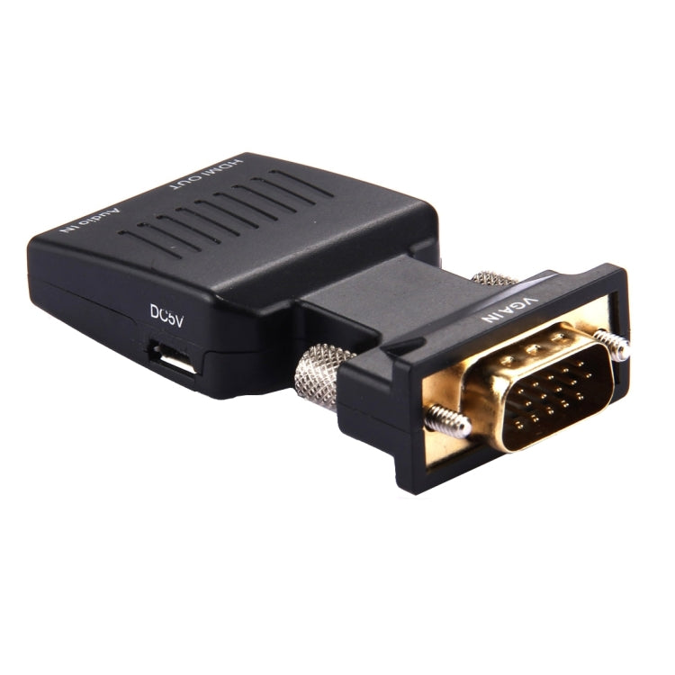 Convertisseur vidéo HD 1080P VGA vers HDMI + audio pour moniteur HDTV et projecteur, VGA vers HDMI+Audio