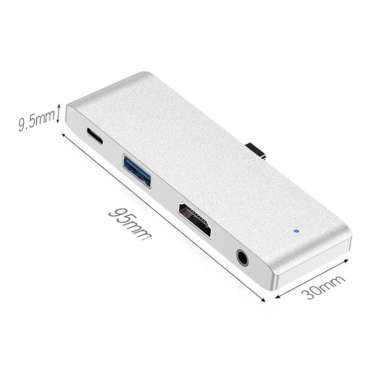 HW-TC29 Hub multifonction 4 en 1 Type-C / USB-C, adaptateur d'extension pour iPad Pro