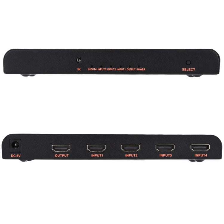 Commutateur HDMI 2.0 4X1 4K/60Hz avec télécommande, prise EU, 4X1