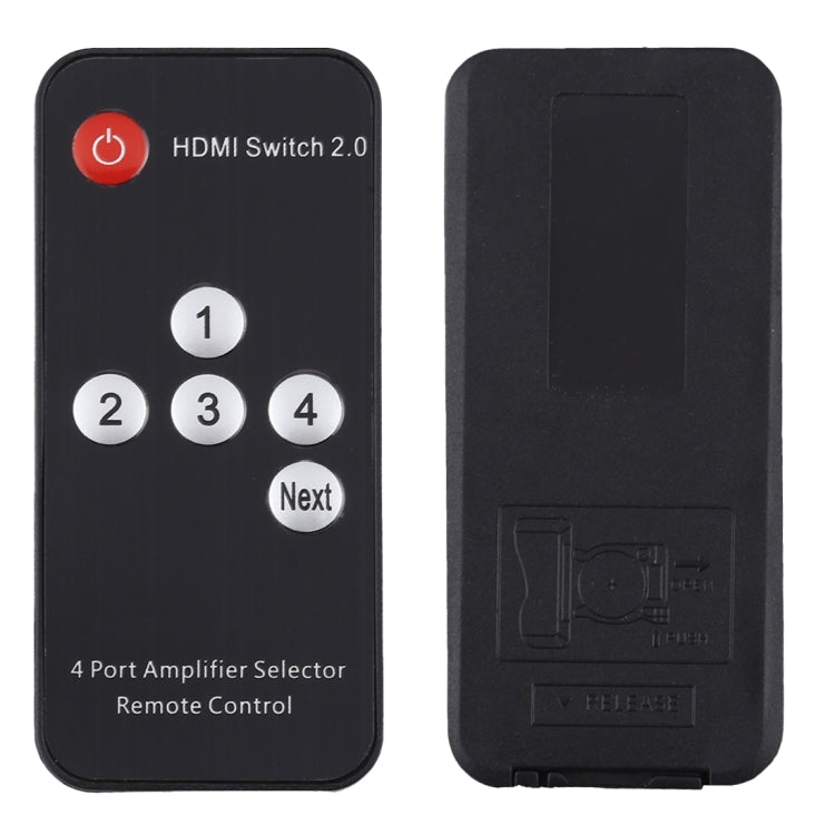 Commutateur HDMI 2.0 4X1 4K/60Hz avec télécommande, prise EU, 4X1