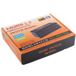 Commutateur HDMI 2.0 4X1 4K/60Hz avec télécommande, prise EU, 4X1
