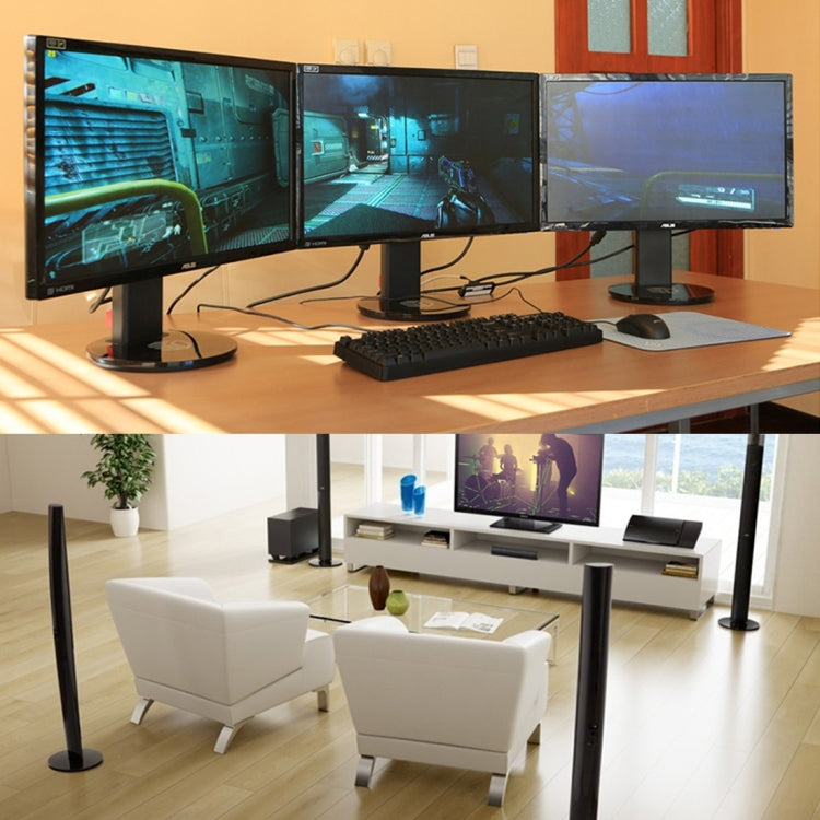 Câble adaptateur HDMI femelle + HDMI mâle vers USB 2.0 mâle de 50 cm, HDMI femelle + mâle