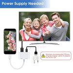 E-Gin-LTH-002 Adaptateur numérique AV 8 broches vers HDMI + port de charge USB pour écran de télévision HD 1080P, E-Gin-LTH-002