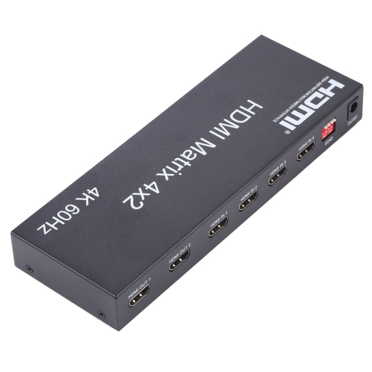 Commutateur matrice HDMI 4x2 / répartiteur avec télécommande, support ARC / MHL / 4Kx2K / 3D, 4 ports HDMI entrée, 2 ports HDMI sortie, support ARC / MHL / 4Kx2K / 3D