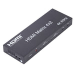 Commutateur matrice HDMI 4x2 / répartiteur avec télécommande, support ARC / MHL / 4Kx2K / 3D, 4 ports HDMI entrée, 2 ports HDMI sortie, support ARC / MHL / 4Kx2K / 3D